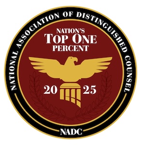 National Association Of Distinguished Counsel Top One Percent 2023